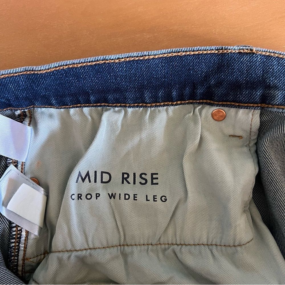 Lucky Brand Mid Rise Crop Wide Leg Jeans NWOT Plus Size 20 - Picture 9 of 12